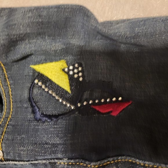 Womens Rocawear dark wash straight leg Jeans Size 9 - Picture 2 of 13